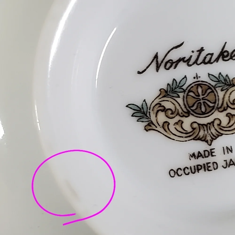 Noritake Floral Footed Tea Cup Made in Occupied Japan Vintage Porcelain